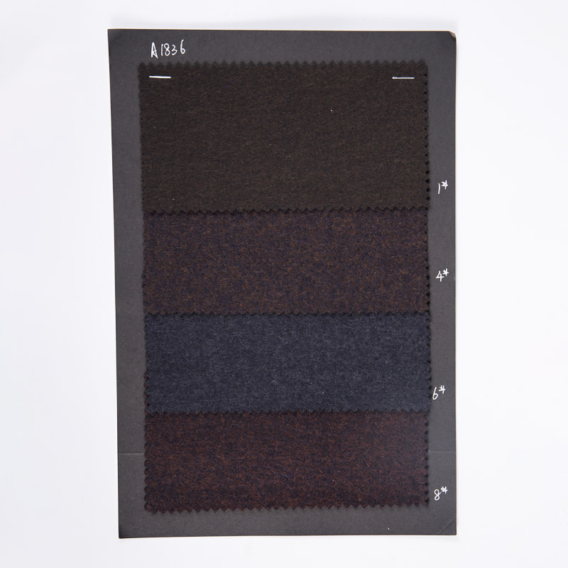 Poliesterska vunena pamučna pletena jacquard četkasta tkanina za odjeću A1836-1/4/6/8