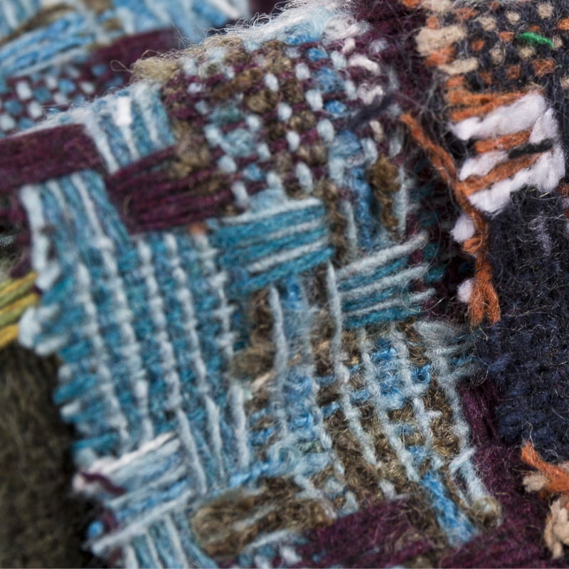 Boho reljefna žakard vunena tkanina 2123