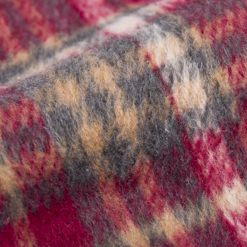 Tartan Karirano prozorsko staklo Višebojna vunena poliesterska tkanina od tvida 2145