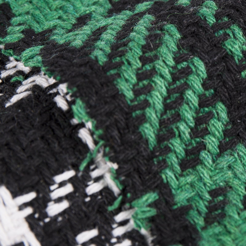 Prozirna tekstura tkana zelena crna karirana karirana tkanina od tvida 2397