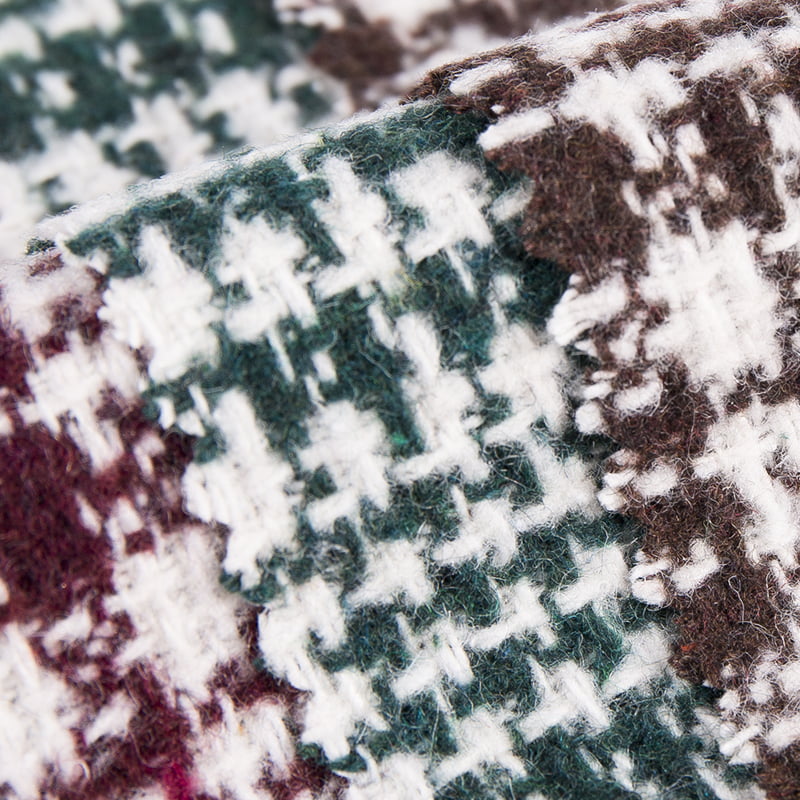 Crveno zelena karirana tkanina od tvida za odjeću 2503