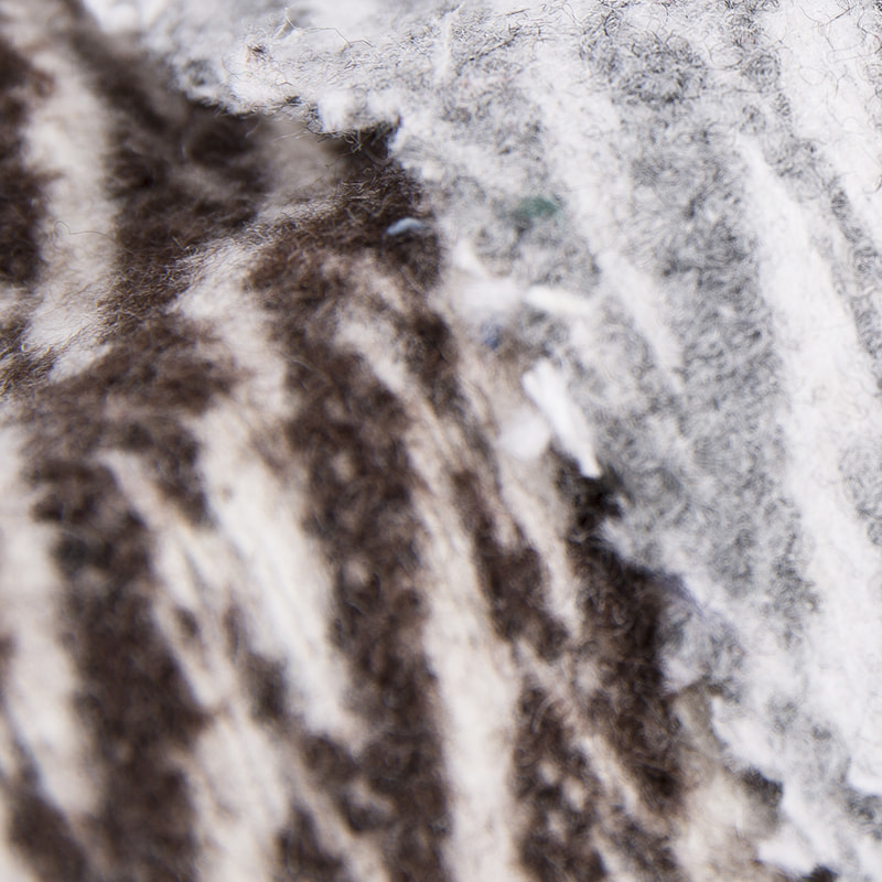 Willow Style crno-siva jacquard četkasta tkanina 2519