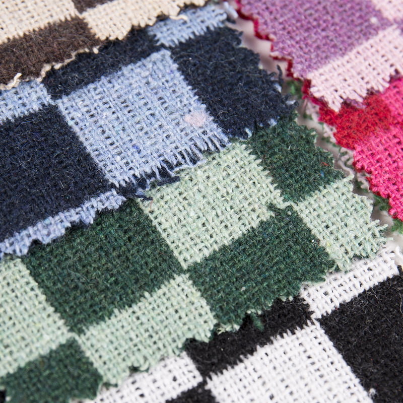 Vichy šarena 10% vuna 90% kemijska vlakna karirana tkanina od tvida 2537