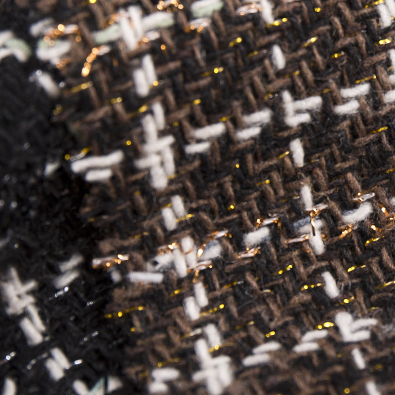 Vichy Chemical Fiber Gold/Sliver metalik tvid tkanine za odjeću 2579