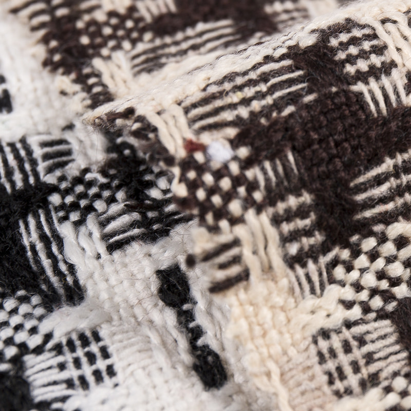 Karirani žakard flis tkanina 2709