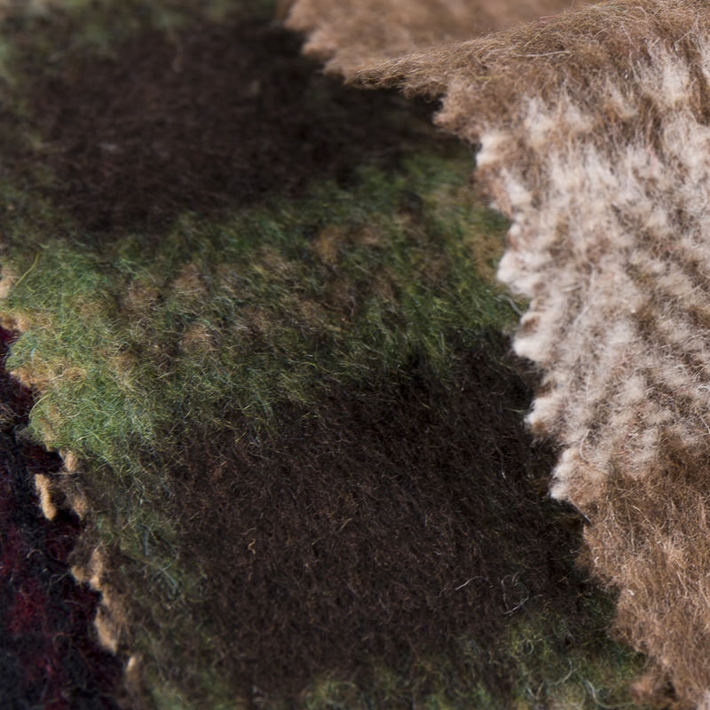 Tartan karirani riblja kost Debela četka 10% vuna 90% poliester Tvid 2758