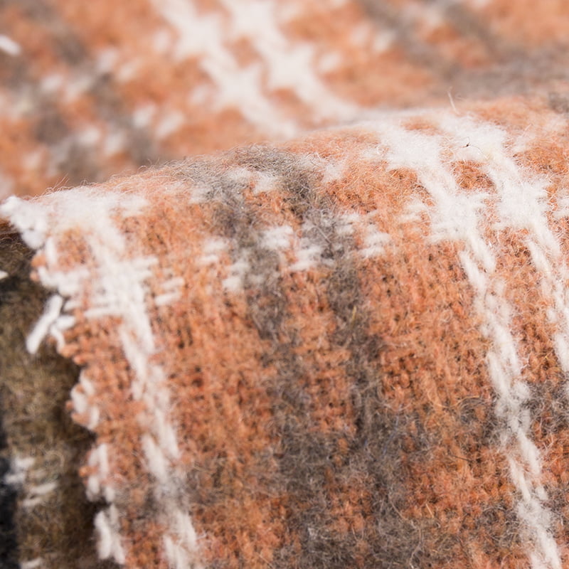 Plišana vunena karirana tkanina od tvida za odjeću 3212