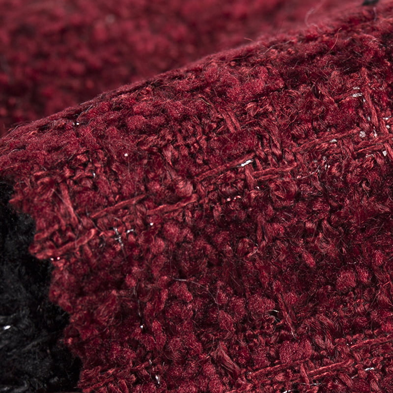 Chanel karirana metalik jacquard tkanina od tvida 3260