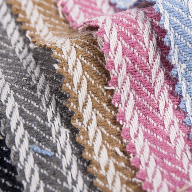 Uvrnuta prugasta vunena poliesterska žakard tkanina 3277