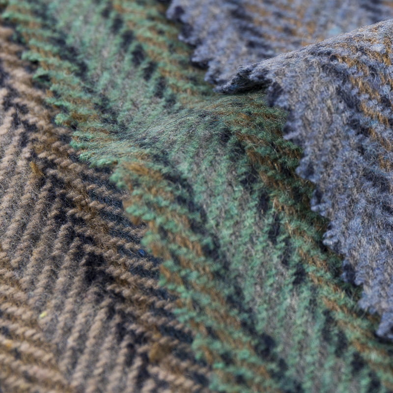 Jacquard vunena tkanina s prugama riblje kosti keper 3535