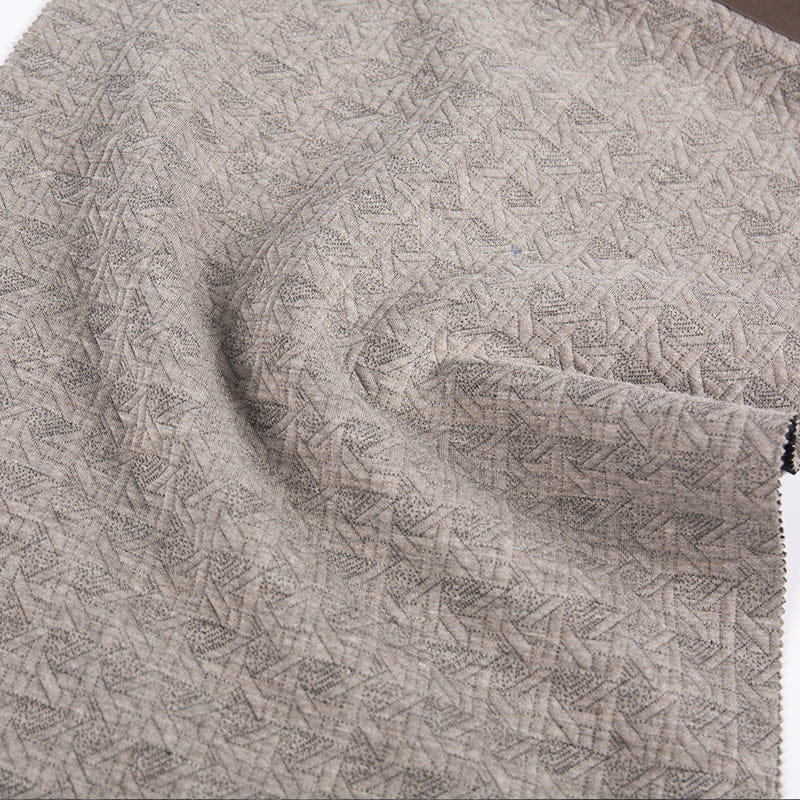 Reljefne isprekidane linije pletene jacquard poliesterske viskoze spandex sportske tkanine za odjeću AW23029