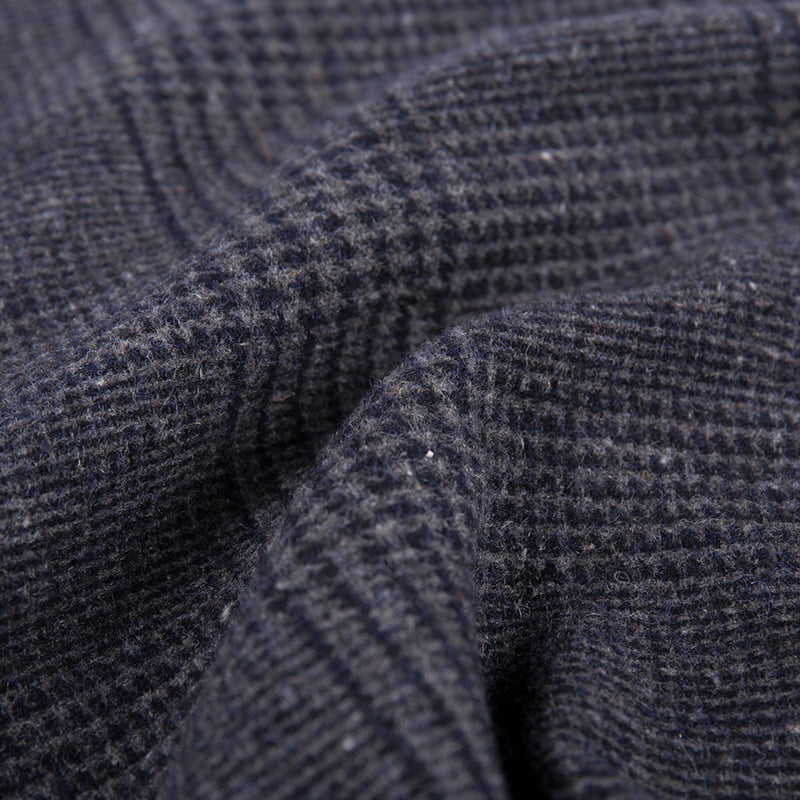 Glen crna karirana žakard tkanina ZZH24012