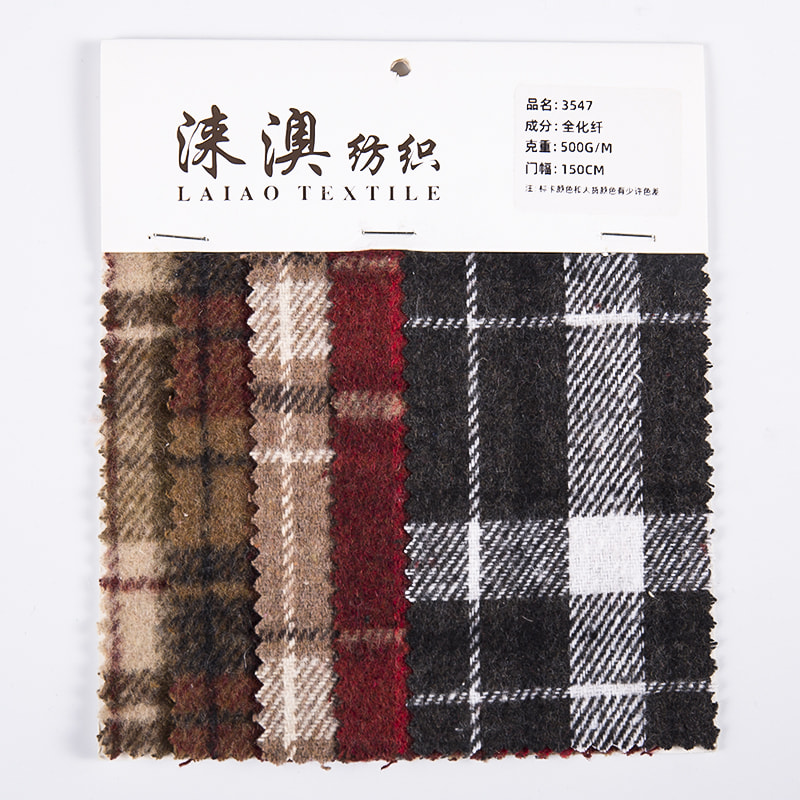 Crveni novi dizajn karirane tkanine od keper tvida za košulje 3547