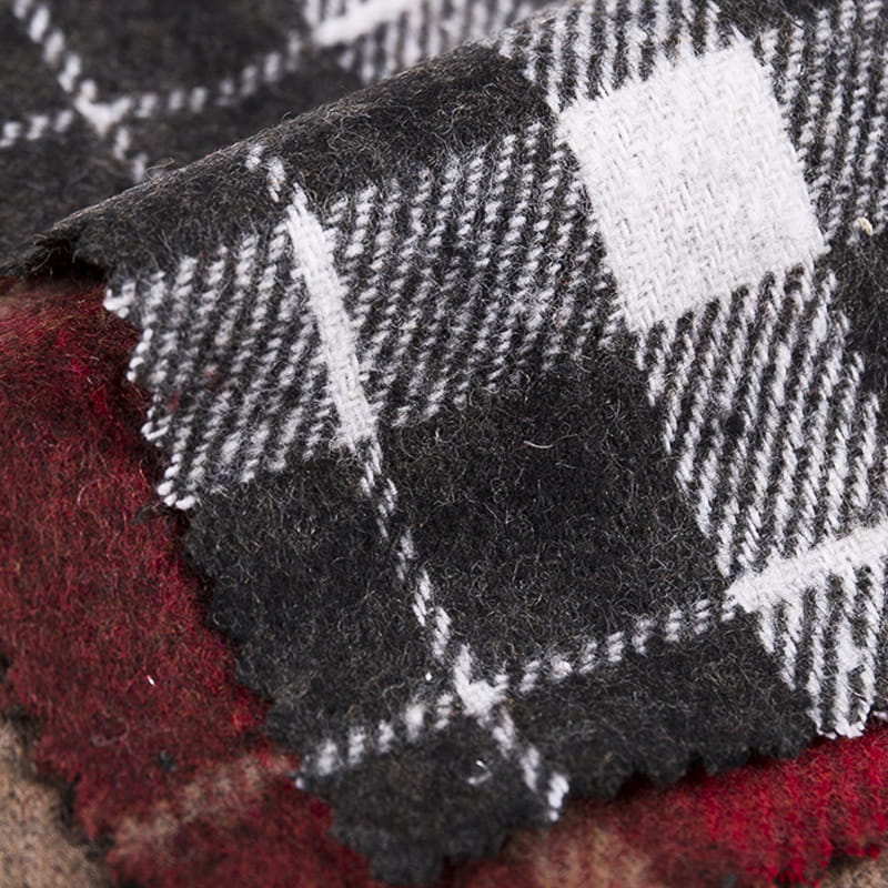 Crveni novi dizajn karirane tkanine od keper tvida za košulje 3547