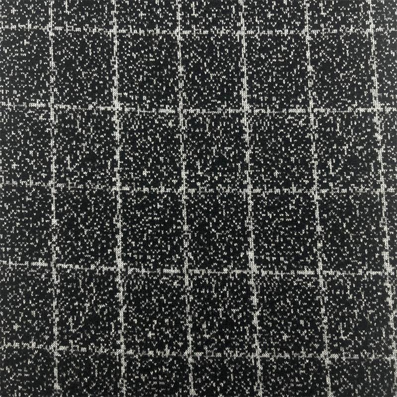 Pletene vunene tkanine s kariranim uzorkom na točkice za sakoe 182808-1