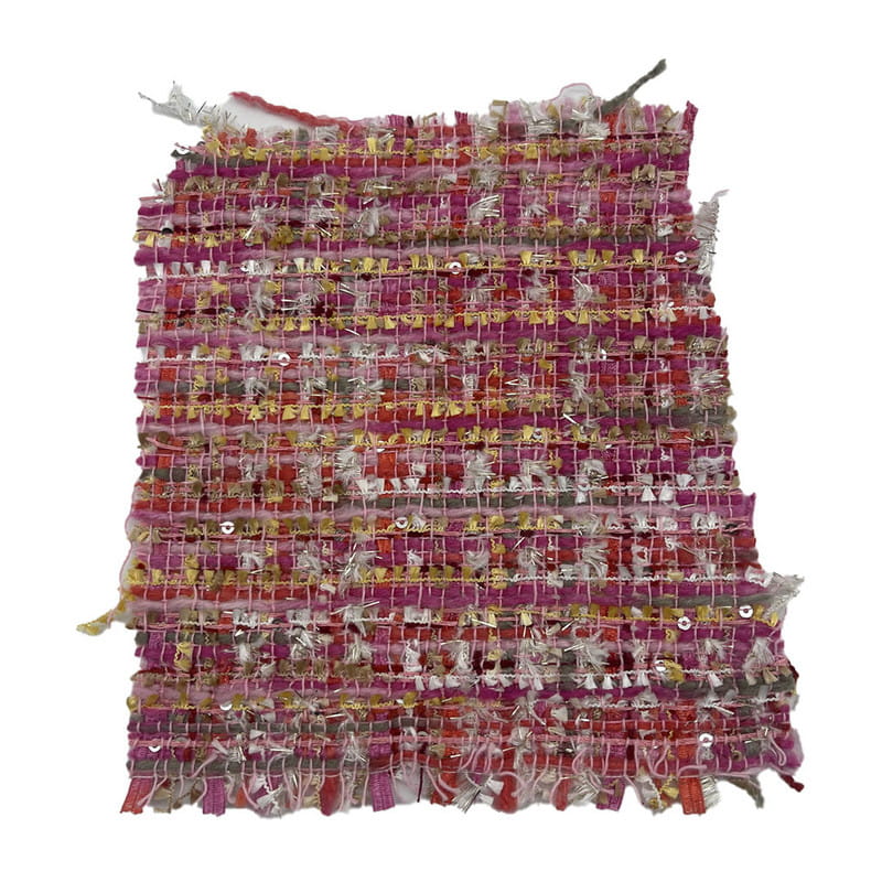 Modne tkanine od crveno ružičastog šljokica od metalik tvida za žene 21003