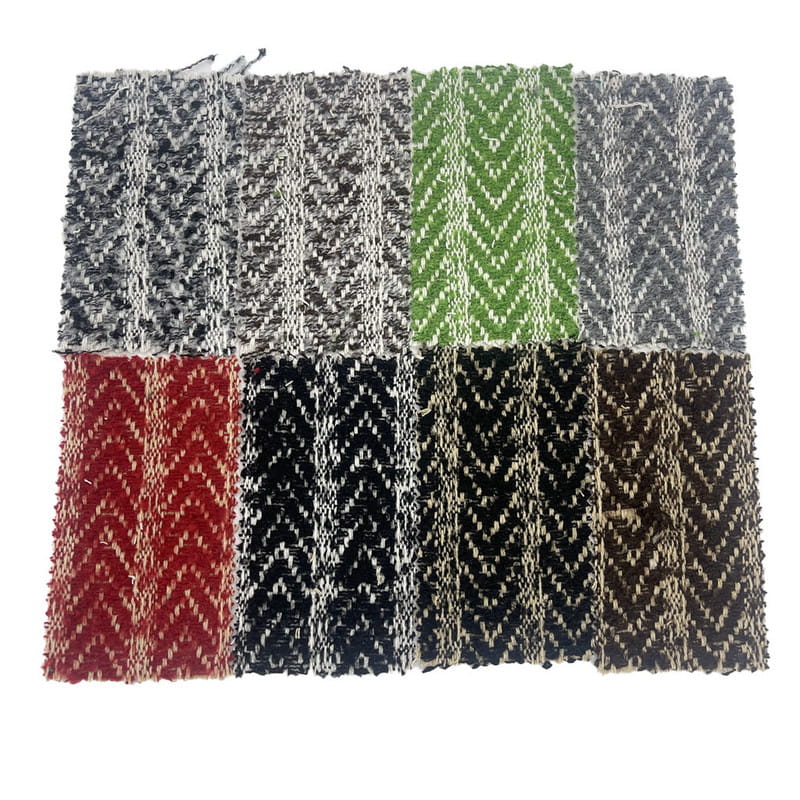 Brush Teddy Riblja kost Vunene prugaste jacquard tkanine od tvida 3467