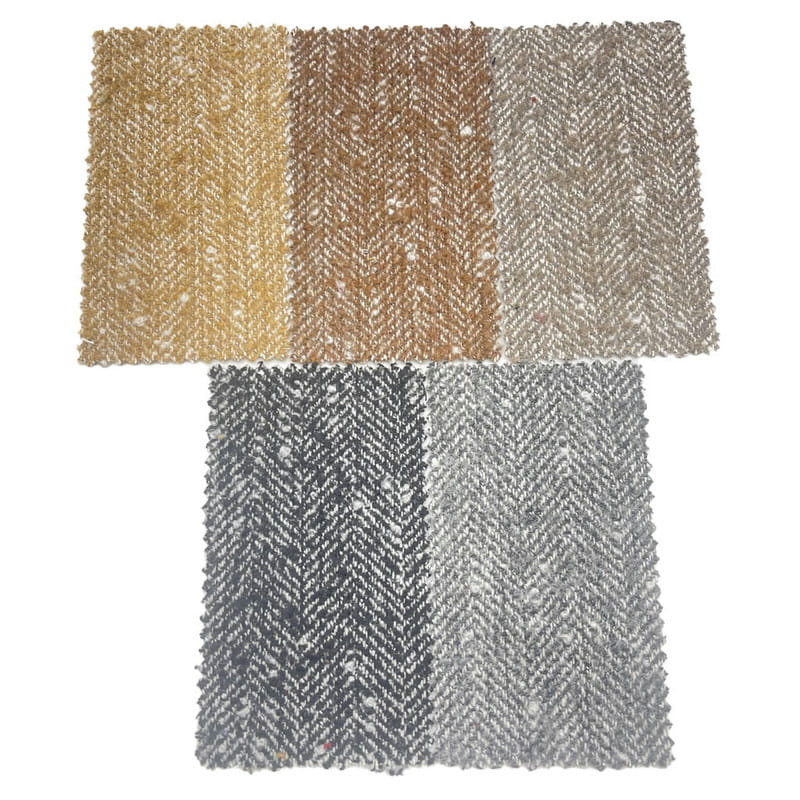 Bubble riblja kost siva bijela vunena debela tkanina od tvida za zimsku odjeću 3906