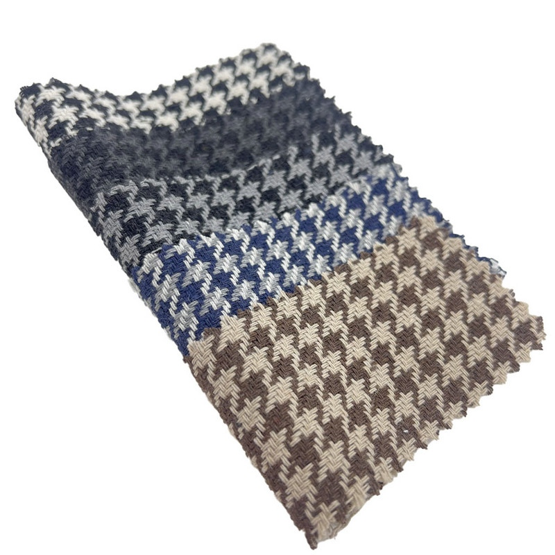 Tamnosive vunene tkanine u obliku ptičijih zuba za majice s kapuljačom 3946