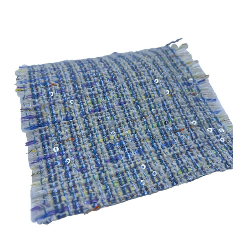 Vuna, poliester, metalik šljokice, tkanine od tvida za žene, kućne kapute ZZH24018